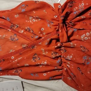 Orange blouse